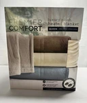 Premier Comfort Luxury Plush Heated Blanket, Queen, Natural. Fixed Price $135.00.