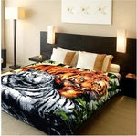 Tiger Animal Print Blanket 5.3 Lbs - Warm Plush, Heavy Thick, And Soft Fuzzy Fle. Fixed Price $75.99.