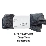Ikea Trattviva Twin Gray Bedspread 59" X 98". Fixed Price $18.90.