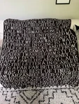 Barnes & Noble Throw Blanket Literary Quotes Classic Books 50 X 60 Brown/ivory. Fixed Price $34.99.