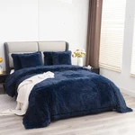 Yusoki Faux Fur King Blanketnavy BLUE,90 104,WHITHOUT Pillows,winter Lightw.... Fixed Price $60.16.