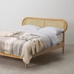 Soft & Warm Striped Alpaca Wool Blanket Queen Plus Bed Throw Earth Sand Colors. Fixed Price $84.95.