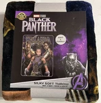 Marvel Black Panther Soft Throw 46" X 60" - Wakanda Forever Blanket. Fixed Price $21.56.