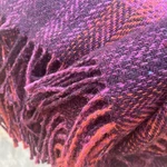 Avoca 100% Wool Throw 56 X 72 Handmade Ireland Dry Clean Fringe Nwt. Fixed Price $125.50.