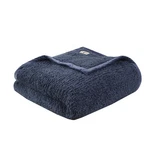 Cozy King Size Navy Berber Blanket Soft Lightweight All Season Throw. Fixed Price $68.89.