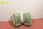 Room Essentials Channeled Plush 50X60" Throw Blanket Green*. Fixed Price $14.99.