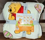 Disney Easter Winnie The Pooh Baby Green Queen Size Plush Blanket 90 X. Fixed Price $95.05.