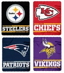 Nfl - Fleece Blanket Bed Cover Throw Pick Your Team! (split Wide). Fixed Price $22.50.
