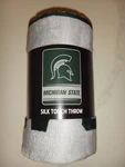 Michigan State Spartans Ncaa 45X60 Silk Touch Throw Fleece Blanket - Team Color. Fixed Price $12.00.