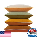 Btyrle 8-COLOR Velvet Throw Pillow Covers 18X18 Set Of 4 Decorative Velour. Fixed Price $63.45.