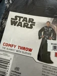 Disney Star Wars Adult Darth Vadercomfy Throw Blanket W/sleeves 48 X 71 New. Fixed Price $74.00.