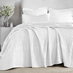 Superior Waffle Weave Cotton Blanket, Comfy For Bedroom Decor, B, King. Fixed Price $99.99.