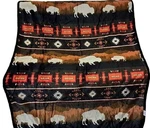 New Black Rustic Bison Buffalo Sherpa Plush Throw Gift Blanket Native American. Fixed Price $28.47.