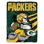 Green Bay Packers Mickey Mouse Throw Blanket By The Northwest. Fixed Price $17.99.