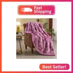 Newcosplay Super Soft Faux Fur Throw Blanket For Couch Light Purple Sherpa Fuzzy. Fixed Price $20.36.