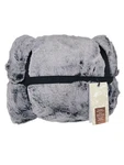 West Elm Oversized Faux Fur Throw 60"X80" Chinchilla Nwt. Fixed Price $119.95.