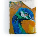 Deny Designs Elizabeth St Hilaire Peacock Fleece Throw Blanket New. Fixed Price $11.50.