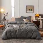 Janlive Washed Cotton Duvet Cover Oueen Ultra Soft 100% Solid Color Gr.... Fixed Price $64.59.