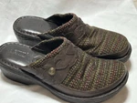 Born Clogs Women 9 / 40.5 Southwestern Blanket Knit Lug Sole Slip On Mules. Fixed Price $47.20.
