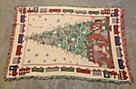 Coming Home Christmas Rocking Horse & Train Woven Throw Blanket Usa 100% Cotton. Fixed Price $39.99.