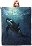 Orca Blanket Gifts For Adults Kids Soft Warm Lightweight Cozy Plush Sea Ocean.... Fixed Price $35.48.