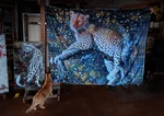 Vera Art Fleece Blanket 155X203 Leopard On Branch Original Print. Fixed Price $150.00.