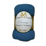Marc Gold Luxury Lightweight Dark Blue Soft Warm Winter Blanket Fleece Throw. Fixed Price $15.00.