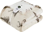 Woolrich Ultra Soft Heated Throw Blanket, 12 Settings, Deer Toile 50"X60. Fixed Price $126.99.