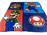 Nintendo Super Mario Bros. Fleece Throw Blanket 50" X 60" Video Game 2010. Fixed Price $20.80.