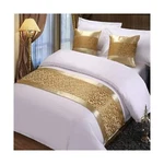 Twelve Champagne King Scarf Runner Bedding Scarves For Home Hotel Guestho.... Fixed Price $48.99.