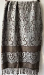 Nwt Restoration Hardware 100% Wool Bedford Lava Throw Blanket Gray/brown 50X70". Fixed Price $129.99.