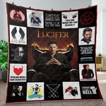 Lucifer Quilt Dark Charisma & Devilish Attitude Fan Blanket. Fixed Price $89.95.