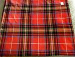 Ralph Lauren Lrl Red Plaid Tartan Plush Throw Blanket 62"X70". Fixed Price $25.00.