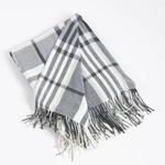 Fennco Styles Cozy Plaid Design Grey Throw Blanket , 50"W X 60"L. Fixed Price $24.99.