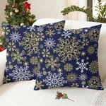Calitime Decorative Christmas Throw Pillow Covers, 18X18 Inches, Pack Of 2. Fixed Price $5.99.