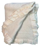 Chatham Vtg Waffle Weave Blanket Acrylic Satin Trim Twin 74 X 86 Light Peach. Fixed Price $49.99.