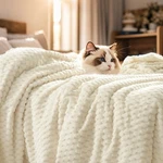 Phf Ultra Soft Flannel Fleece Blanket King Size Lightweight 3D Jacquard. Fixed Price $71.38.