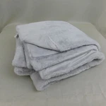 Threshold 50" 60" Faux Rabbit Fur Reversible Throw Blanket Light Gray #C874. Fixed Price $15.96.