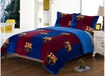 Fcb Barcelona Original Licensed Blanket With Sherpa Very Softy 3 Pcs King Size. Fixed Price $84.99.