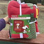 Peanuts Snoopy Woodstock Christmas Theme Sew Fleece Throw Kit 72X60. Fixed Price $47.95.