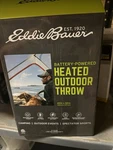 Eddie Bauer Portable Heated Throw Blanket-rechargeable Battery. (khaki/black). Fixed Price $85.00.