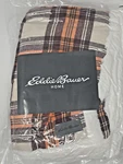 Eddie Bauer Home Edgewood Plaid Flannel And Sherpa Throw Blanket 50X60" New. Fixed Price $24.99.