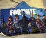 Fortnite Character Graphic Hooded Soft Fuzzy Blanket Kids. Fixed Price $18.99.