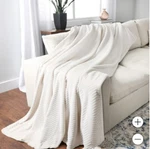 Life Comfort, 66" 96" Oversized Plush Textured Throw Blanket (choose Color). Fixed Price $52.00.