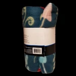 Mainstay Fleece Throw 50 X 60 Green Mushrooms Fern Lightweight Washable Blanket. Fixed Price $24.98.