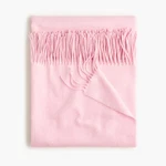 Nwt -j.crew Home Solid 100% Cashmere Throw Pink Opal. Fixed Price $300.00.