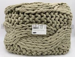 Pottery Barn Colossal Handknit Throw Blanket Putty Brown 44" X 56" #T1034. Fixed Price $142.34.