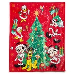 Christmas Tree Mickey Mouse And Friends Holiday Disney Throw Blanket 60" X 50". Fixed Price $34.95.