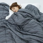 20LB Heavy Dark Grey Weighted Blanket Adults All-season Comfort 48"X72. Fixed Price $90.99.
