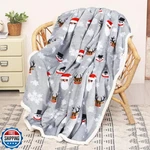 Catalonia Christmas Sherpa Blanket, Xmas Theme Throws, Plush Fleece Cou. Fixed Price $34.99.